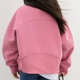 thumbnail image 4 of Huowey Infants Girls Hoodies Sweatshirts Half Zipper Pullove Stand Collar Tops For Teen Girls Long Sleeve Sweater Classic Dailywear, 5-6 Years, 4 of 4