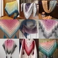 thumbnail image 3 of 250g Wool Mixed Strands Gradient Color Hand-wound Crochet Shawl Blanket DIY Autumn/winter Hand-knitted Scarf Sweater Wool Thread, 3 of 7