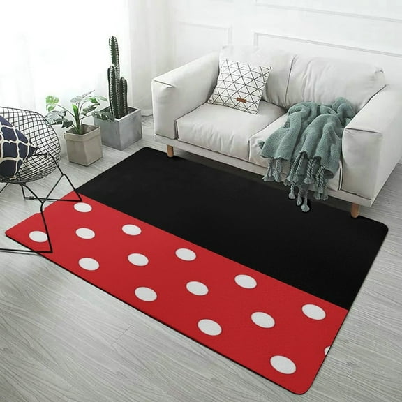 Cartoon Mouse Character Carpet for Home Decoration Soft Comfy Rugs for Bedroom Living Room Bathroom Entrance Non-slip Comfort Mat