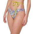 thumbnail image 2 of Tommy Hilfiger Women's High Leg Cheeky Bikini Bottoms Swimsuit White Size Medium, 2 of 3