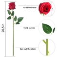 thumbnail image 6 of Morttic 12pcs Artificial Rose Flowers Long Stem Fake Silk Roses for DIY Wedding Bouquet Table Centerpiece Home Decor,Red, 6 of 6