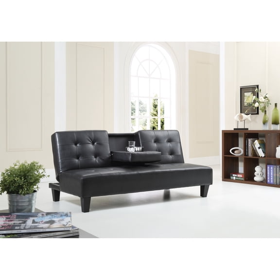 Miekor Furniture Richie G140-S Sofa Bed, BLACK 42379