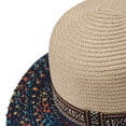 thumbnail image 4 of Roiihwy Summer Sun Beach Hats for Women, Wide Brim Straw Hats, Navy, Foldable Woven Sun Hat UV Protection on Clearence, 4 of 5