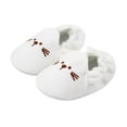 thumbnail image 4 of Xfvqtps Baby Boys and Girls Walking Shoes Knit Animal Cute Soft Sole Non Slip Indoor Toddler First Walker House Shoes Summer New Baby Knitted Wool Shoes White, 4 of 8