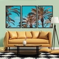 thumbnail image 3 of IDEA4WALL 3 Piece Canvas Wall Art Tropical Palm Trees Canvas Prints Framed Wall Art Decor, 3 of 4