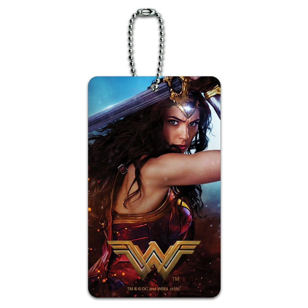 Graphics and More Wonder Woman Movie Battle Luggage Card Suitcase