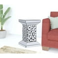 thumbnail image 5 of HomeRoots 486353 20 x 12 x 12 in. Silver Glass & Manufactured Wood Square Mirrored End Table, 5 of 5