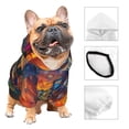 thumbnail image 3 of Honeii Neon Shanghai Cityscape Night Print Small Dog Hoodies Pet Hooded Sweatshirts Fall Winter Puppy Cat Sweaters Warm Clothes for Small Dogs Outfits Costume-Medium, 3 of 7