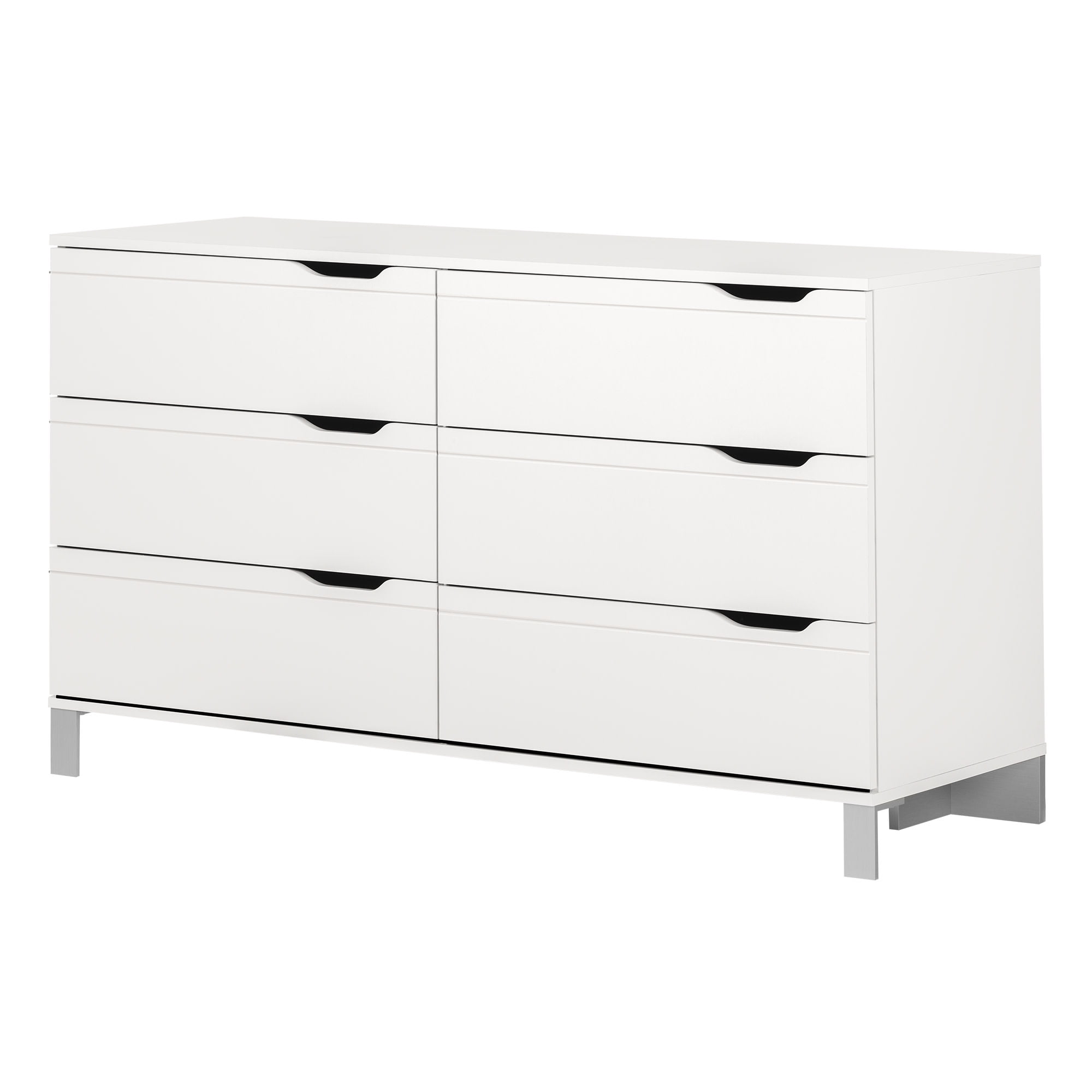 Kanagane 6Drawer Double Dresser White