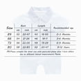 thumbnail image 3 of KPOPLK Toddler Romper Summer Short Sleeve Cotton Jumpsuit Soft Bodysuit One-Piece Cute Print Clothes Unisex for 3 6 12 18 Months Size 9-12 Months,Navy, 3 of 4