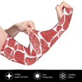 thumbnail image 3 of Easygdp Hearts Adult Ice Silk Sunscreen Arm Cover with Thumbhole, Cooling Compression Arm Cover for Running, 3 of 8