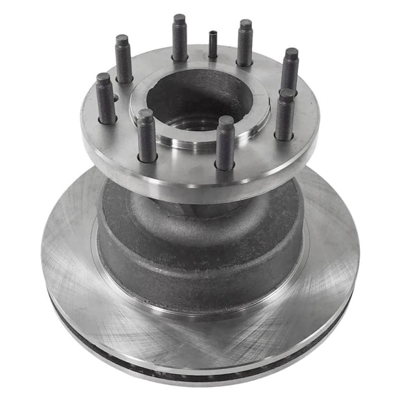 Left Front Brake Disc Compatible With Ford E-350 Club Wagon XL 8 Cyl 7.3L E-350 Super Duty XLT 10 Cyl 6.8L 1995-2007 By 54033 65880 66529 86529 102578 107185 145071 1066529