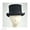 Black, variant on Mid Crown Wool Felt Top Hat - L - Red