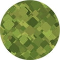 thumbnail image 1 of Ahgly Company Machine Washable Indoor Round Transitional Pistachio Green Area Rugs, 5' Round, 1 of 7