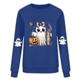 thumbnail image 3 of cocolona Womens Halloween Sweatshirts Fall Winter Long Sleeve Shirts Fashion Casual Loose Cute Graphic Tops Blouse Halloween Gifts, 3 of 4