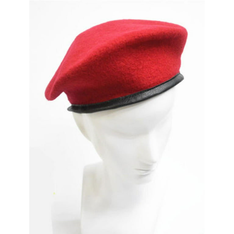 Mans Uniform Military Army Soldier Wool Beret Hat Unisex Casual Retro Flat  Caps