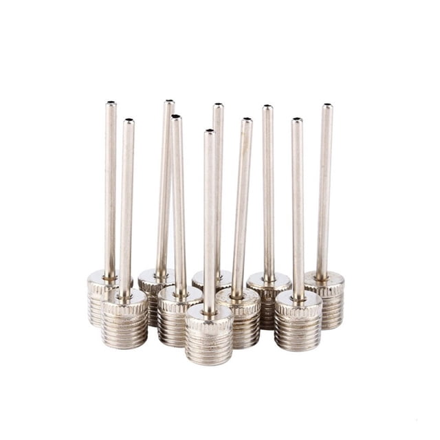 UPGRATOR Stainless Steel Silver 12Pack Air Inflation Needle for Hand Pump Inflators Sports Lovers Equipment
