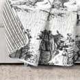 thumbnail image 3 of Lush Decor French Country Toile Cotton Reversible Throw, 60x50, White/Charcoal, Single, 3 of 7