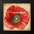 thumbnail image 2 of Pinto, Patricia 15x15 Black Modern Framed Museum Art Print Titled - Red Poppy on Gold, 2 of 5