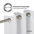 thumbnail image 4 of Deconovo Grommet Wave Line Foil Printed Thermal Insulated Blackout Curtains 2 Panels 42x84 inch Light Grayish White, 4 of 5