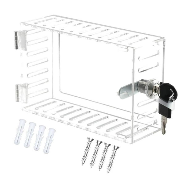 Caja de bloqueo para termostato, protector de cubierta transparente, duradero, para escuelas, hogares, restaurantes y más.