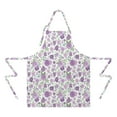 thumbnail image 2 of Pioneer Flower Floral Print Pattern Apron-Garden Aprons for Women with Pockets-Cotton Linen Waterproof Kitchen Cooking Gardening Aprons Adjustable for Kitchen,Cooking,BBQ and Salon 33x27 Inch, 2 of 7