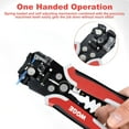 thumbnail image 6 of WGGE WG-014 Self-Adjusting Insulation Wire Stripper. For stripping wire from AWG 3 in 1 Automatic Wire Stripping Tool/Cutting Pliers Tool, Automatic Strippers with Cutters & Crimper 8", 6 of 7