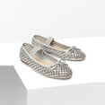 thumbnail image 2 of Women’s Breathable Lightweight Rhinestone Ballet Flats with Delicate Bow and Elastic Strap, 2 of 7