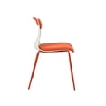 thumbnail image 4 of Comfortable Leisure Dining Chairs: Set of 2 with Cushioned Pads in Red, 4 of 9