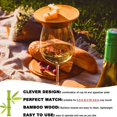 thumbnail image 3 of 5PCS Wine Glass Charcuterie Topper Wine Glass Charcuterie Board Topper Bamboo Wine Glass Topper Coasters, 3 of 7