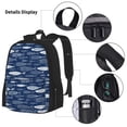 thumbnail image 3 of Easygdp Ornamental Fish Mochila para Niños y Niñas con Set de Caja de Almuerzo y Estuche para Lápices 3 en 1, Mochila Escolar Estampada para Adolescentes, 3 of 7