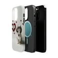 thumbnail image 2 of DistinctInk MagSafe Tough Case for Apple iPhone 14 Pro Max (6.7" Screen) - Valentine's Day Shih Tzu - Shockproof Protection, 2 of 6