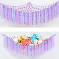 thumbnail image 1 of Zshan Stuffed Animal Toy Hammock Macrame Plush Hammock Boho Teddy Bear Stuffed Storage Hammock Storage Net Plush Net Teddy Hammock Hanging Corner Toy Storage Rack for Kids Room, 1 of 5