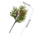 thumbnail image 3 of Christmas Scene Decoration Simulated Red Berry Branch Arrangement Desktop Display with Realistic PVC Material Decor Ornament, 3 of 6