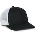 thumbnail image 2 of Outdoor Cap FLX672M-E Structured Pro Round Crown Cap, 100% recycled RPE visor-Black/White, 2 of 8