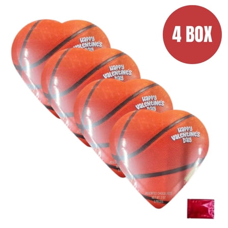 Elmer Chocolate Heart Box Assorted Chocolates 4 PACK, 5 Piece Variety Gift, 2 oz   LaPrima Morceau Bonbon Bonus