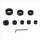 thumbnail image 1 of Juego de 9 brocas con abrazadera. Anillo de tope de profundidad ajustable con juego de brocas de acero al carbono., 1 of 5