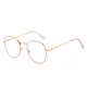 thumbnail image 3 of Gafas de miopía con forma de oreja de gato y espejo plano antiluz azul para mujer, estilo niña, bonitas gafas de miopía con forma de ojo de gato y espejo terminado, 3 of 4