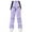 Purple, variant on CQONEPT Womens Snow Ski Pants Windproof Waterproof Insulated Bib Overall Warm Snowboarding Padded Pant with Zip Pockets Purple L