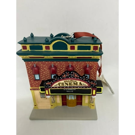 Disney Parks Main Street Cinema Ornament House Christmas Ornament New with Tag