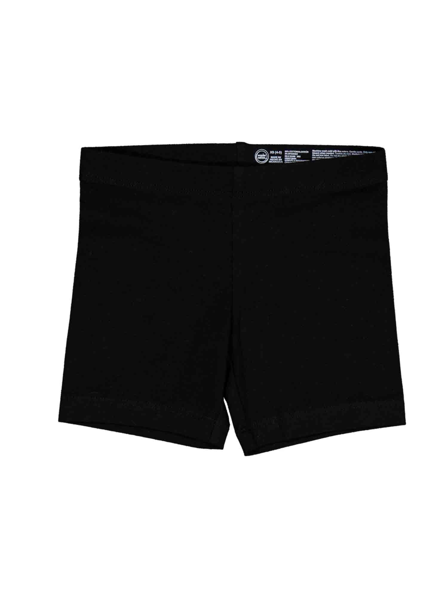 Wonder Nation Girls Bike Short, 4-Pack, Sizes 4-18 & Plus