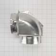thumbnail image 3 of Conector de ventilación tipo codo para secadoras Whirlpool 4396006RW de aluminio, 3 of 6