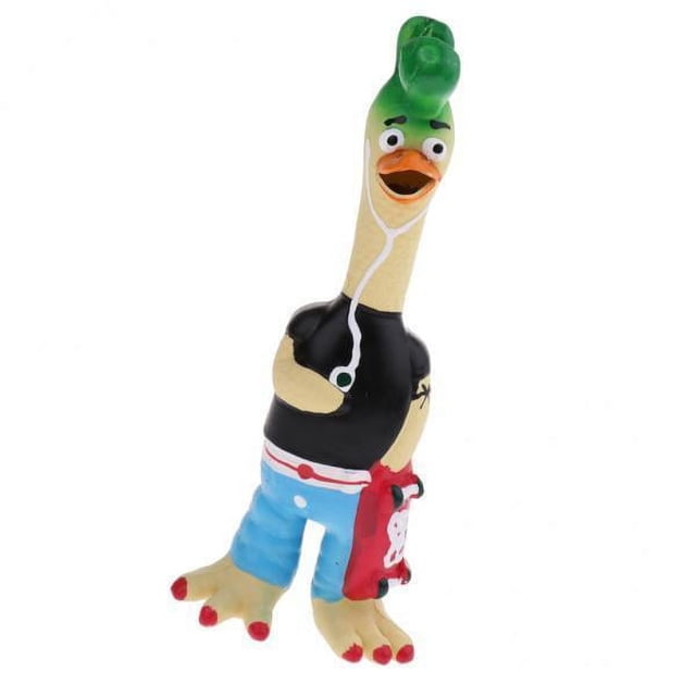 Juguete chirriante de látex Strade Fareast Limited pollo 3 piezas