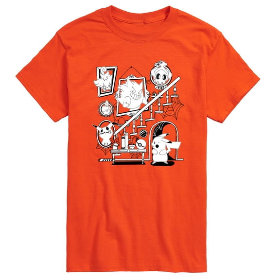 Pokémon - Pikachu Haunted House - Men's Short Sleeve Graphic T-Shirt