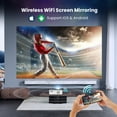 thumbnail image 4 of FANGOR WiFi Bluetooth Projector, Portable Movie projector Native 1080P for Home &Outdoor, Full HD Video Projector Compatible with Phone/Laptop/PC/ TV Stick/USB/SD card (Tripod included), 4 of 9