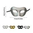thumbnail image 4 of Jumpingount Mascarilla antigua de media cara para carnaval Ropa, zapatos y accesorios Miscelánea negro Jumpingount  AP010208-01B, 4 of 6