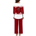 thumbnail image 4 of Summer !ChaoHeng Womens 2 Piece Outfit Lounge Set 2025 Christmas $10(Red,S), 4 of 7