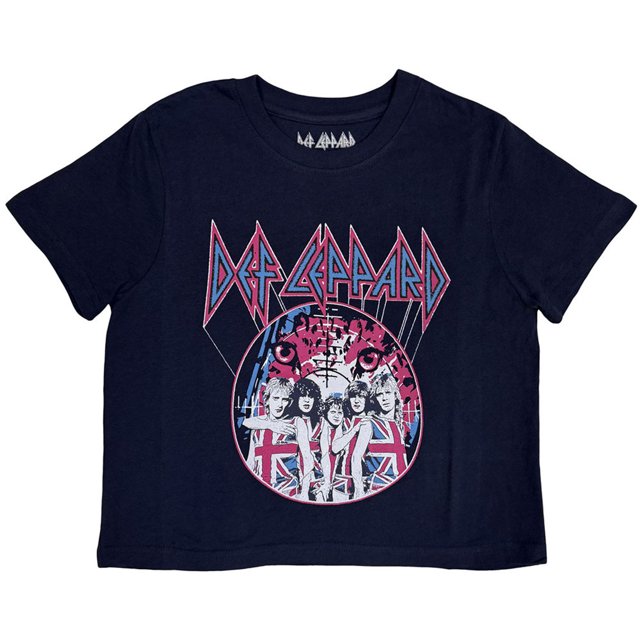 Def Leppard Top Court pour Femmes Pyromania World Tour 1983