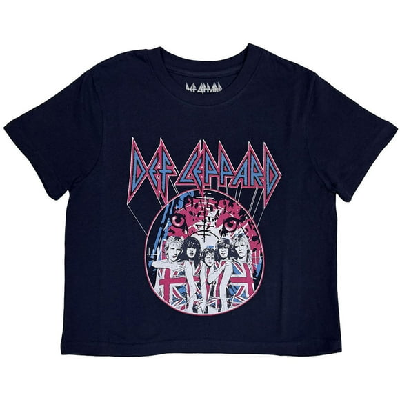 Def Leppard Top Court pour Femmes Pyromania World Tour 1983