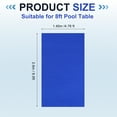 thumbnail image 2 of Uxcell 8ft Billiard Cloth Pool Table Felt Replacement Kit Fit for Home Clubs Bars Indoor Sports Games, Blue, 2 of 5